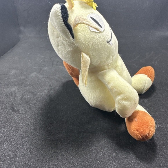 1998 Hasbro Nintendo Pokémon Meowth Beanie Plush VTG Original 6.5" Creature - Picture 4 of 8
